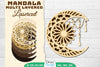 Mandala Moon Layered Lasercut SVG Bundle