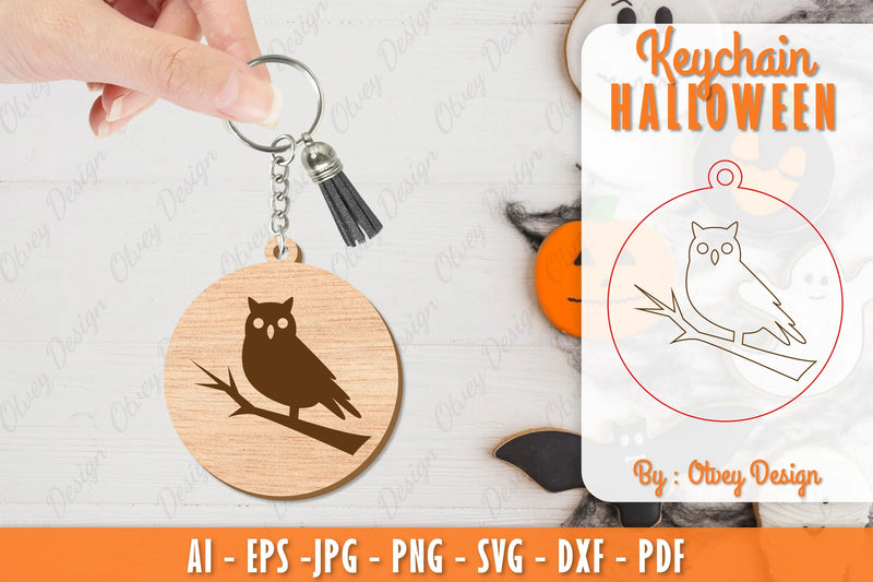 Keychain Halloween Lasercut SVG Bundle 31 - CraftNest - Digital Crafting and Art