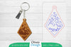 Keychain Sunset Mountain Lasercut SVG Bundle