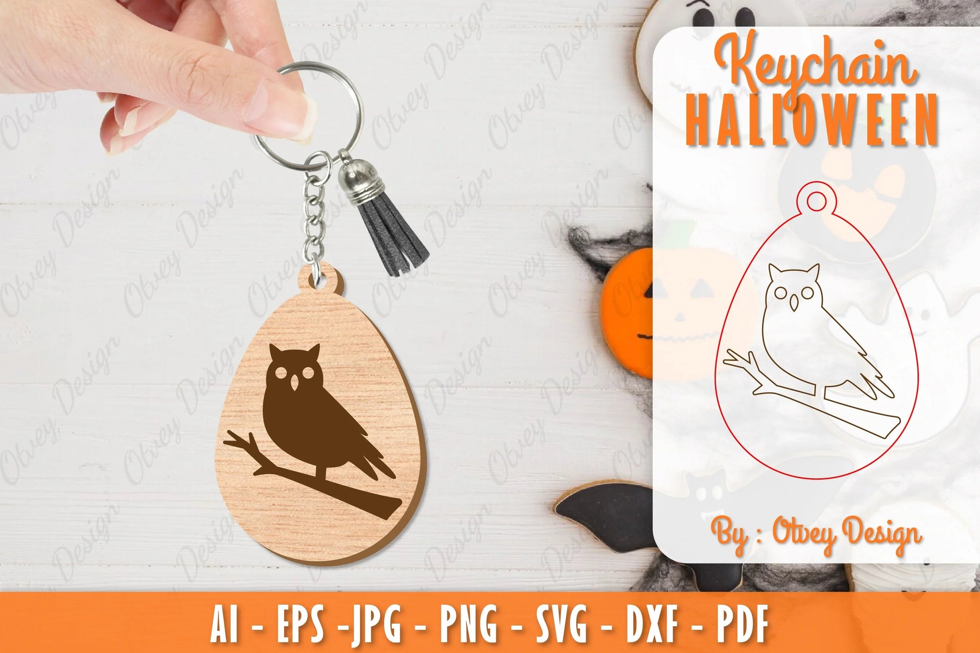 Keychain Halloween Lasercut SVG Bundle 56 - CraftNest - Digital Crafting and Art