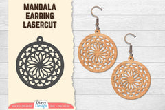 Earring Mandala Lasercut SVG Bundle 16 - CraftNest - Digital Crafting and Art
