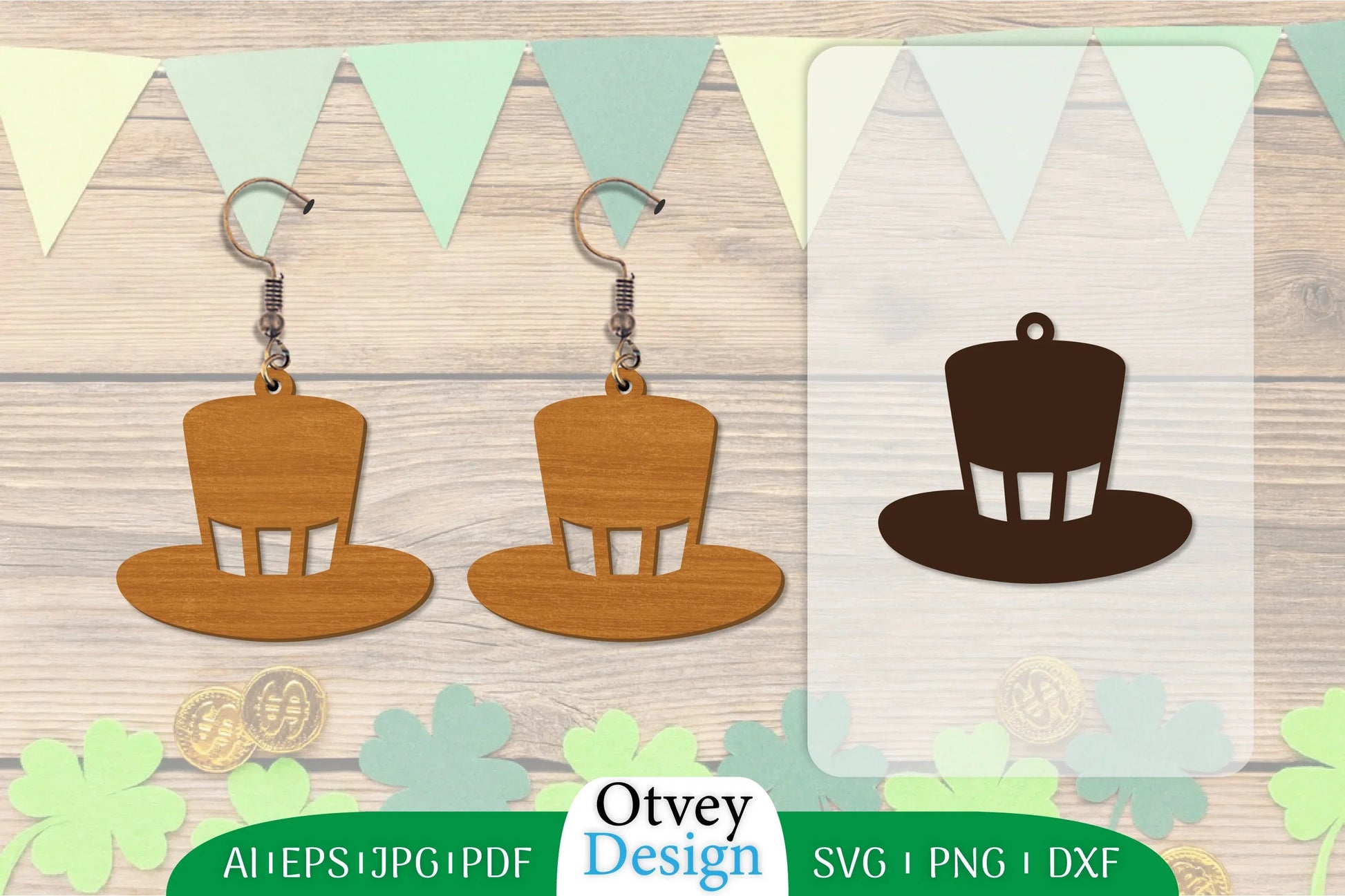 St Patrick's Day Earring Lasercut SVG Bundle 1 - CraftNest - Digital Crafting and Art