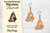 Earring Butterfly Mandala Lasercut SVG Bundle