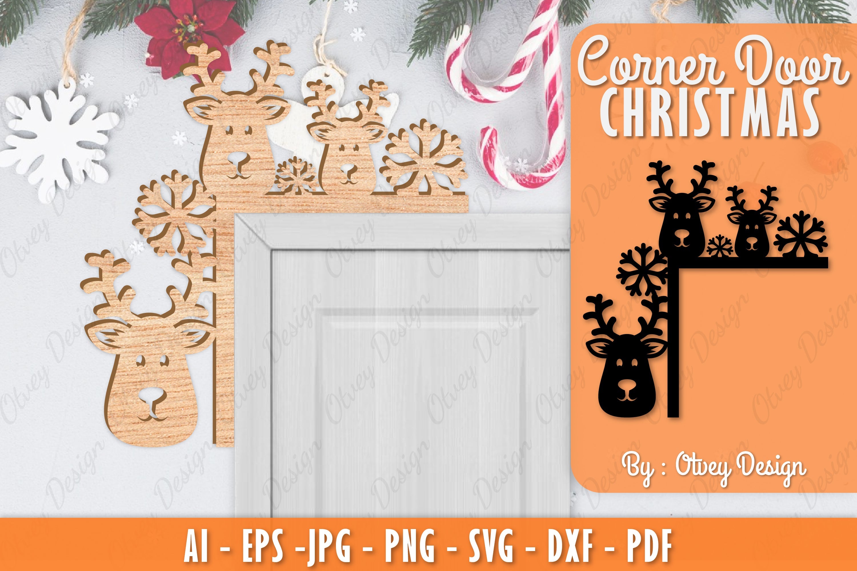 Christmas Corner Door SVG Bundle 13 - CraftNest - Digital Crafting and Art
