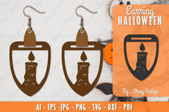 Earring Halloween Lasercut SVG Bundle 245 - CraftNest - Digital Crafting and Art