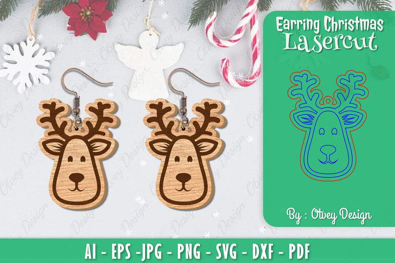 Christmas Earrings SVG Bundle - CraftNest - Digital Crafting and Art