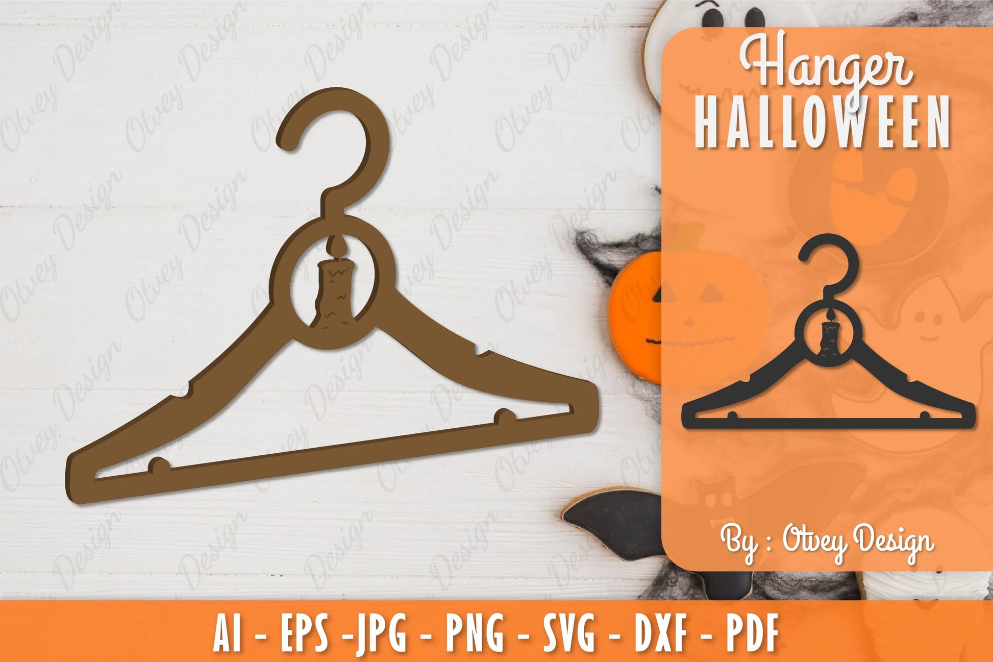 Halloween Hanger Laser Cut SVG Bundle 13 - CraftNest - Digital Crafting and Art