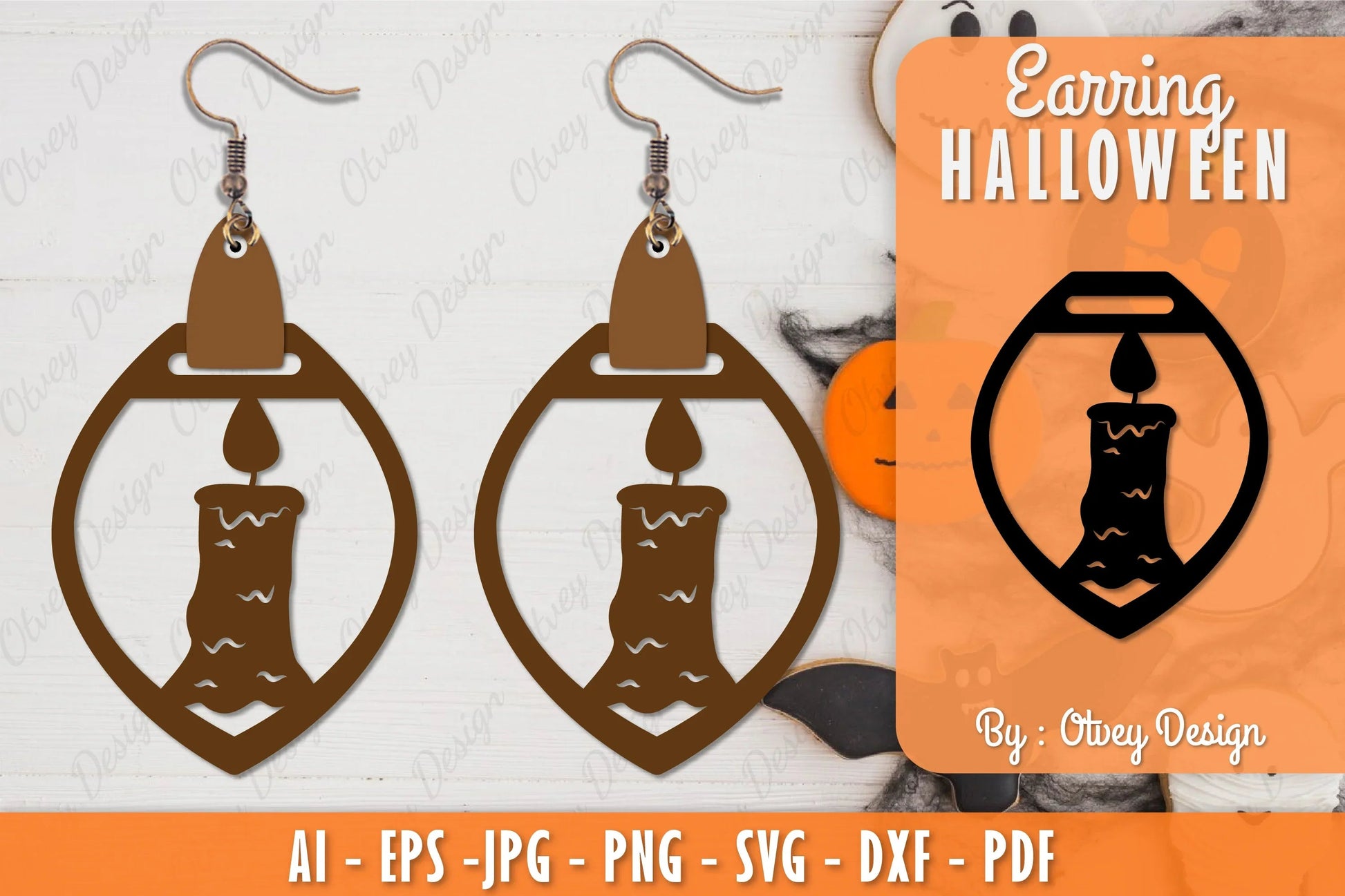 Earring Halloween Lasercut SVG Bundle 274 - CraftNest - Digital Crafting and Art