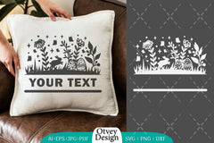 Easter Bunny Garden Scene SVG Bundle 10 - CraftNest - Digital Crafting and Art