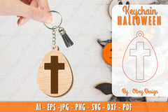 Halloween Keychain Lasercut SVG Bundle 7 - CraftNest - Digital Crafting and Art