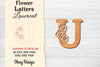 Flower Letters Laser Cut SVG Bundle