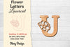 Flower Letters Laser Cut File SVG Bundle
