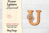 Flower Letters Laser Cut File SVG Bundle