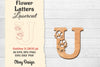 Flower Letters Laser Cut SVG Bundle