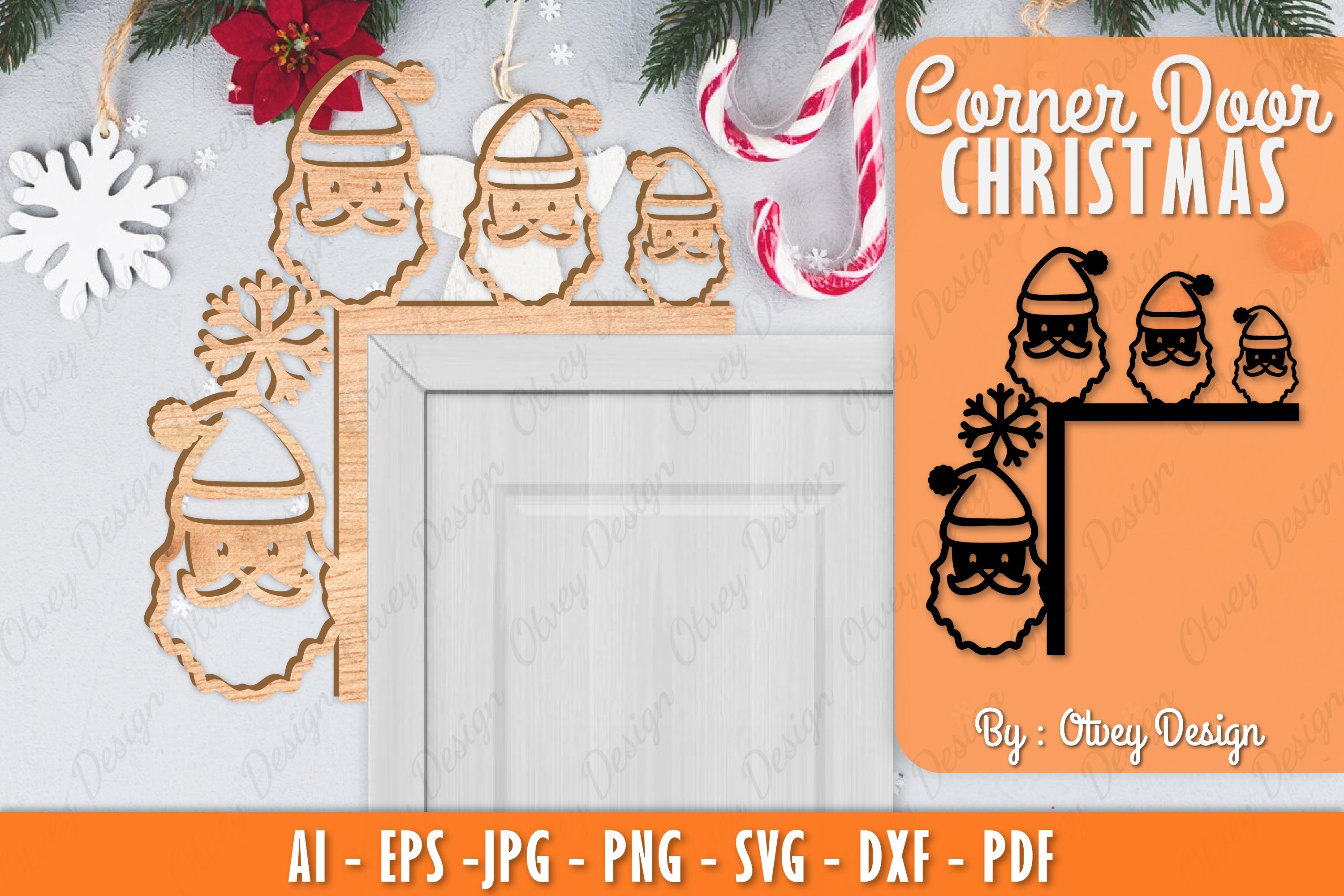 Christmas Corner Door SVG Bundle 14 - CraftNest - Digital Crafting and Art