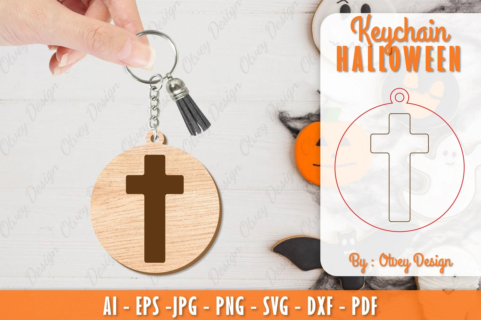 Keychain Halloween Lasercut SVG Bundle 41 - CraftNest - Digital Crafting and Art