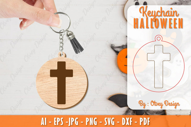 Keychain Halloween Lasercut SVG Bundle 41 - CraftNest - Digital Crafting and Art