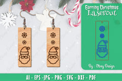 Christmas Earrings SVG Bundle 121 - CraftNest - Digital Crafting and Art