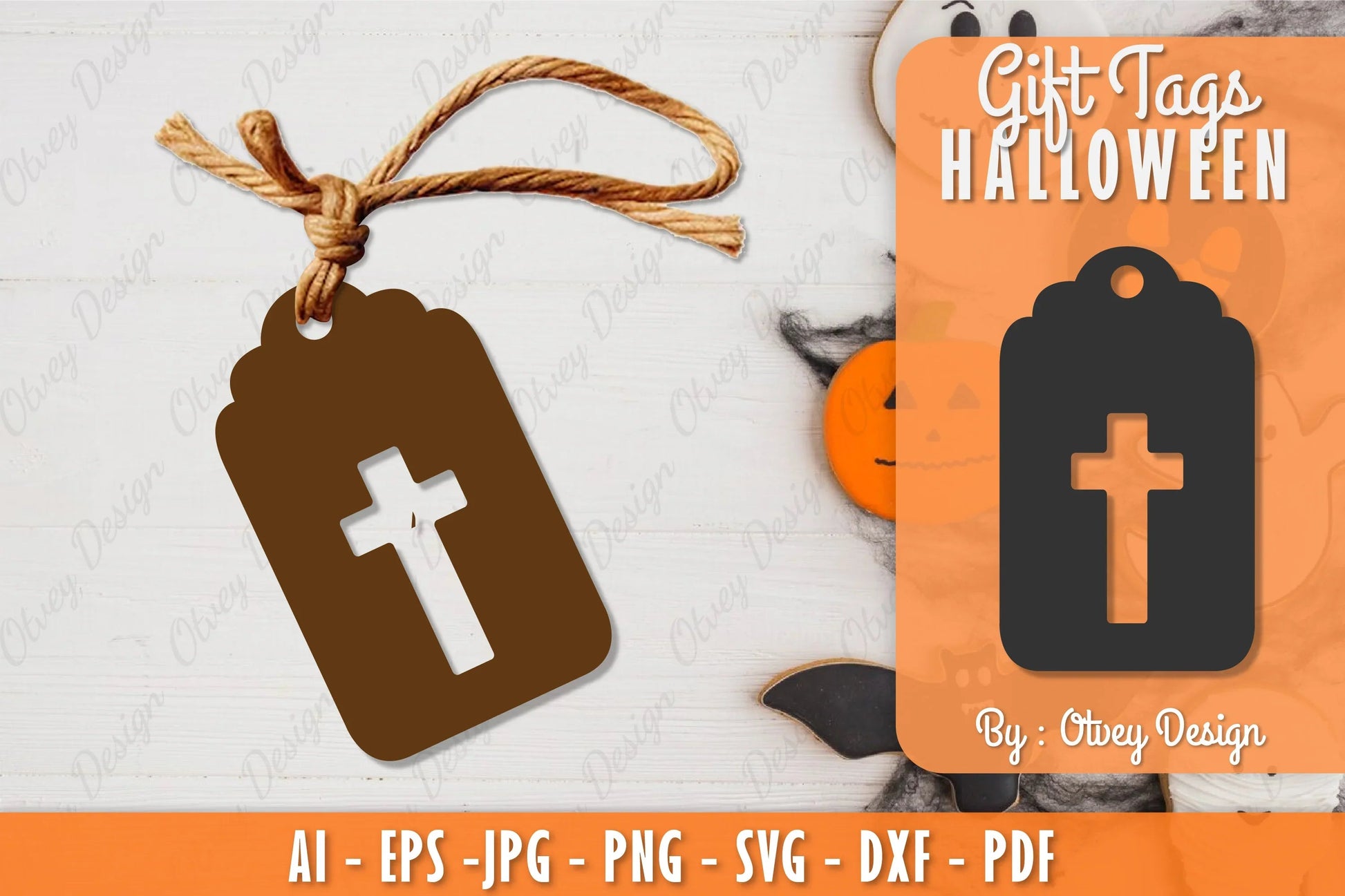 Halloween Gift Tags SVG Bundle 14 - CraftNest - Digital Crafting and Art