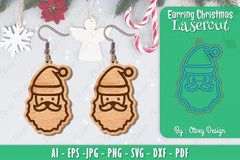 Christmas Earrings SVG Bundle - CraftNest - Digital Crafting and Art