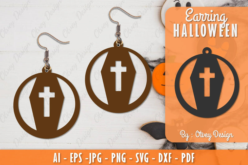 Earring Halloween Lasercut SVG Bundle 189 - CraftNest - Digital Crafting and Art