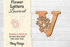 Flower Letters Laser Cut SVG Bundle