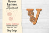 Flower Letters Laser Cut SVG Bundle