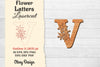 Flower Letters Laser Cut File SVG Bundle