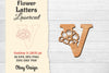 Flower Letters Laser Cut File SVG Bundle