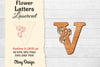 Flower Letters Laser Cut File SVG Bundle
