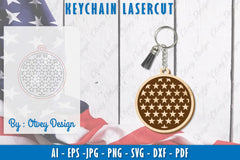 4th of July Keychain SVG Bundle 12 - CraftNest - Digital Crafting and Art