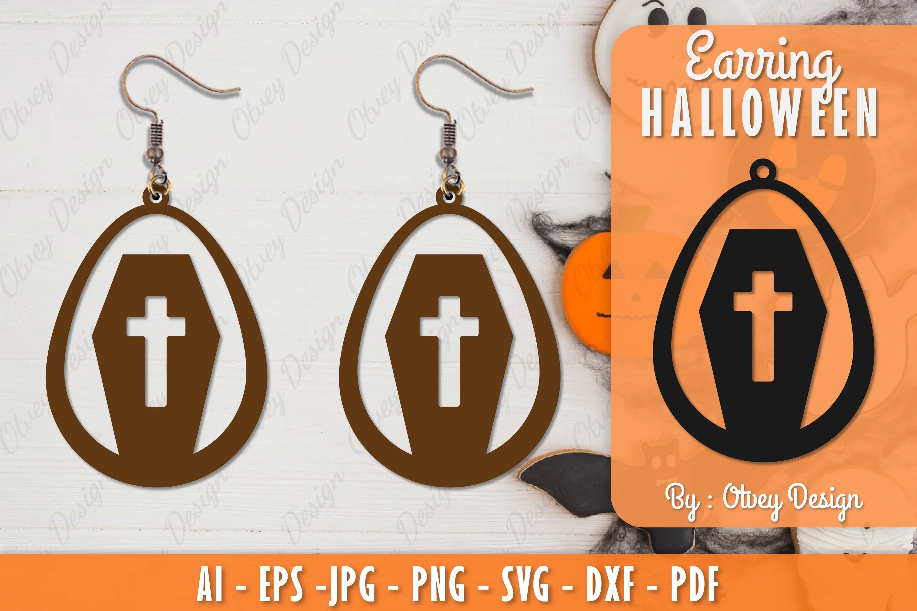 Earring Halloween Lasercut SVG Bundle 102 - CraftNest - Digital Crafting and Art
