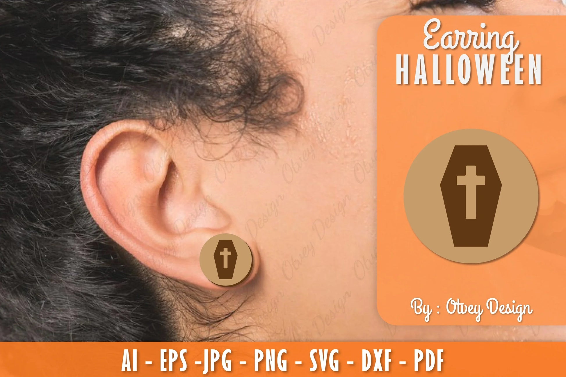 Earring Halloween Lasercut SVG Bundle 74 - CraftNest - Digital Crafting and Art