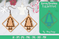 Christmas Earrings SVG Bundle - CraftNest - Digital Crafting and Art