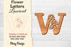 Flower Letters Laser Cut File SVG Bundle