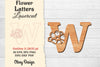 Flower Letters Laser Cut File SVG Bundle