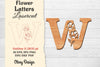 Flower Letters Laser Cut SVG Bundle