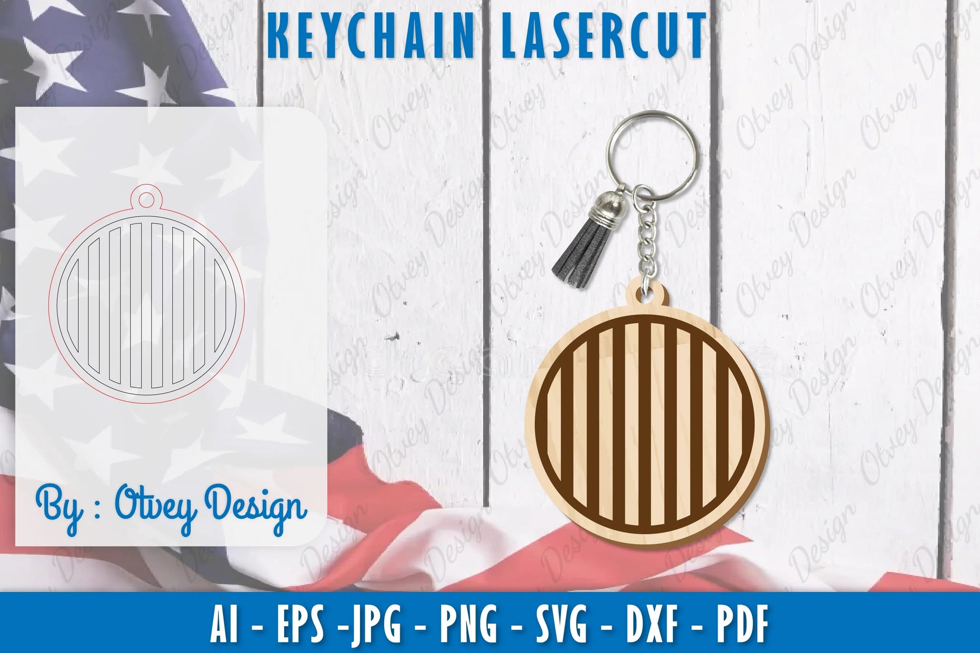 4th of July Keychain SVG Bundle 13 - CraftNest - Digital Crafting and Art