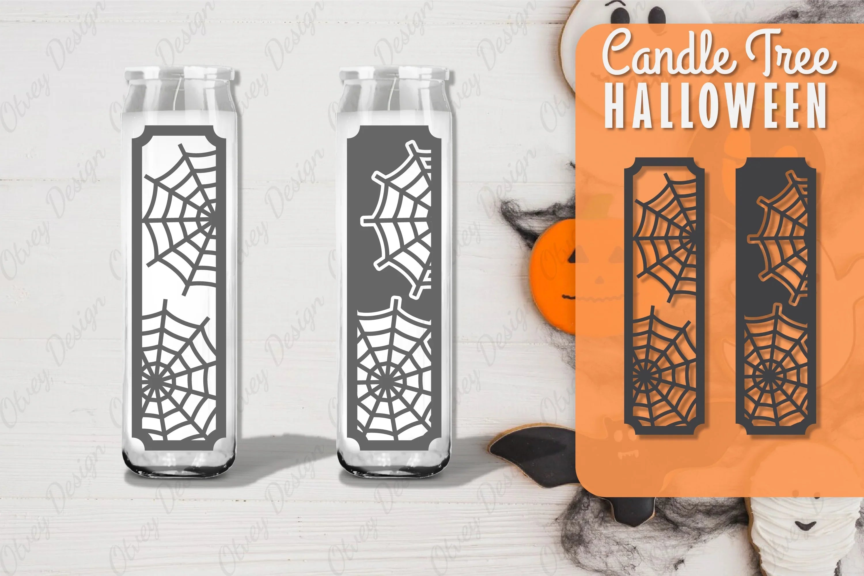 Halloween Candle Tree Design SVG Bundle 16 - CraftNest - Digital Crafting and Art