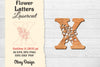 Flower Letters Laser Cut SVG Bundle