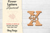 Flower Letters Laser Cut File SVG Bundle