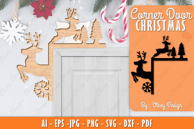 Christmas Corner Door SVG Bundle 17 - CraftNest - Digital Crafting and Art