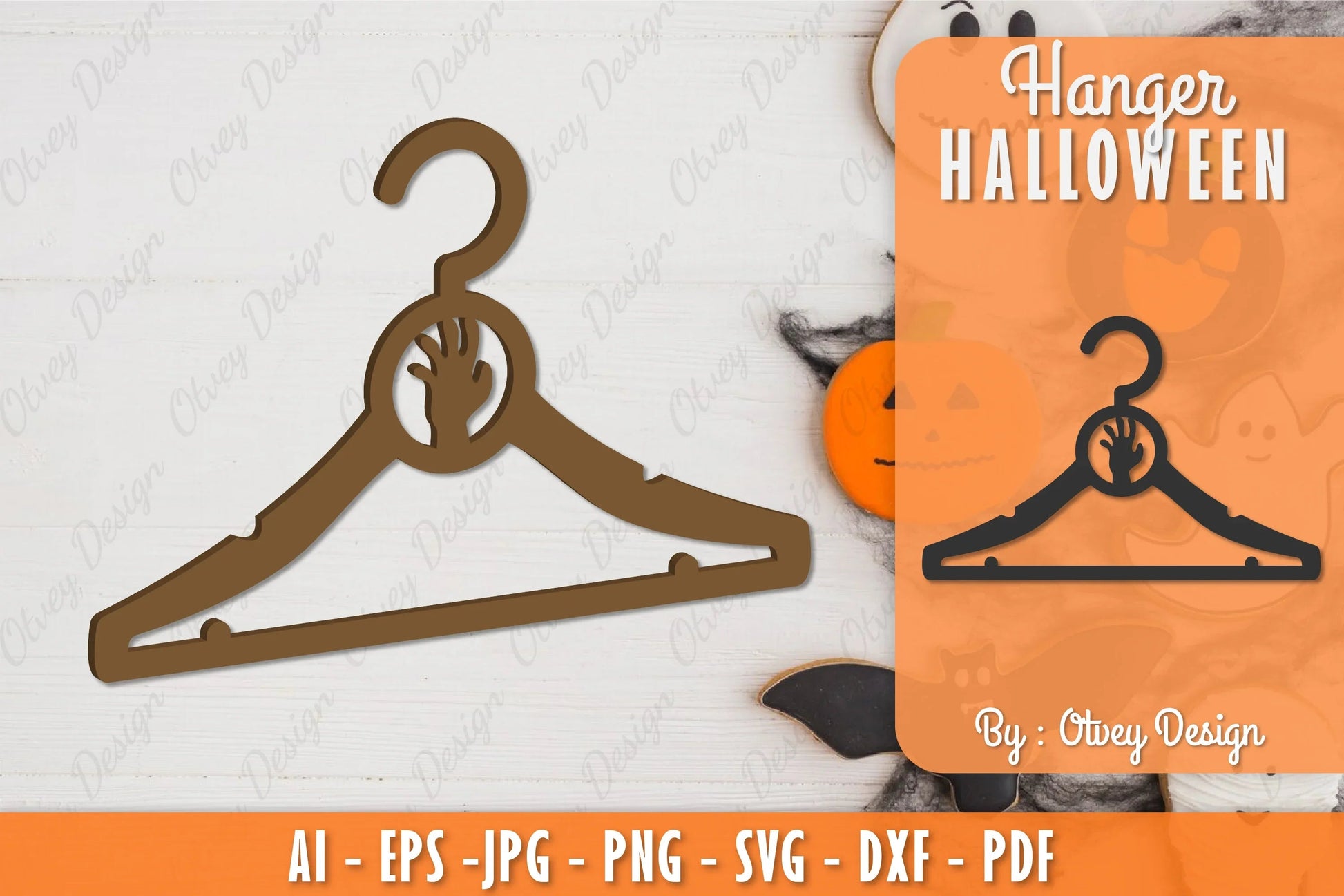 Halloween Hanger Laser Cut SVG Bundle 17 - CraftNest - Digital Crafting and Art
