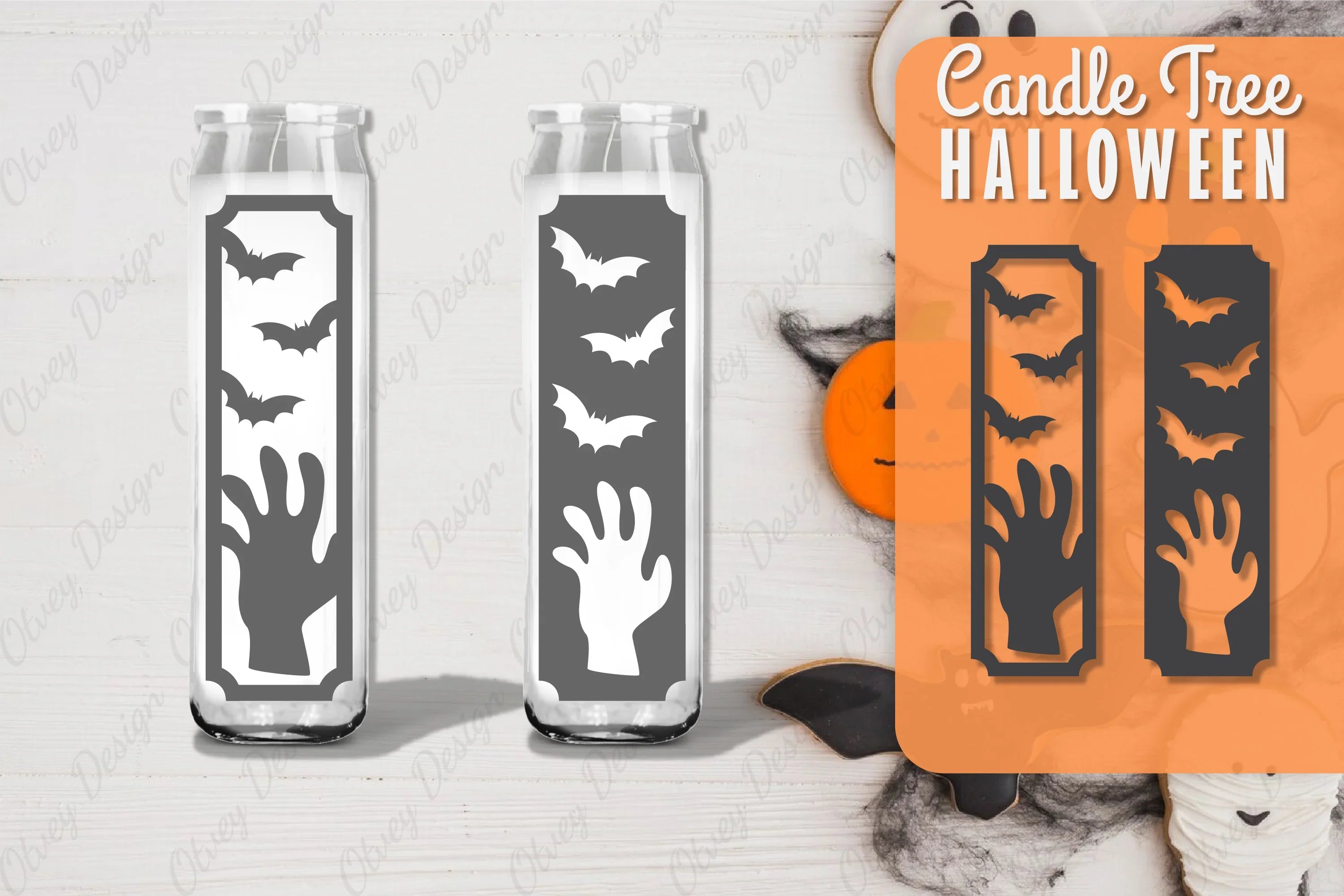 Halloween Candle Tree Design SVG Bundle 17 - CraftNest - Digital Crafting and Art