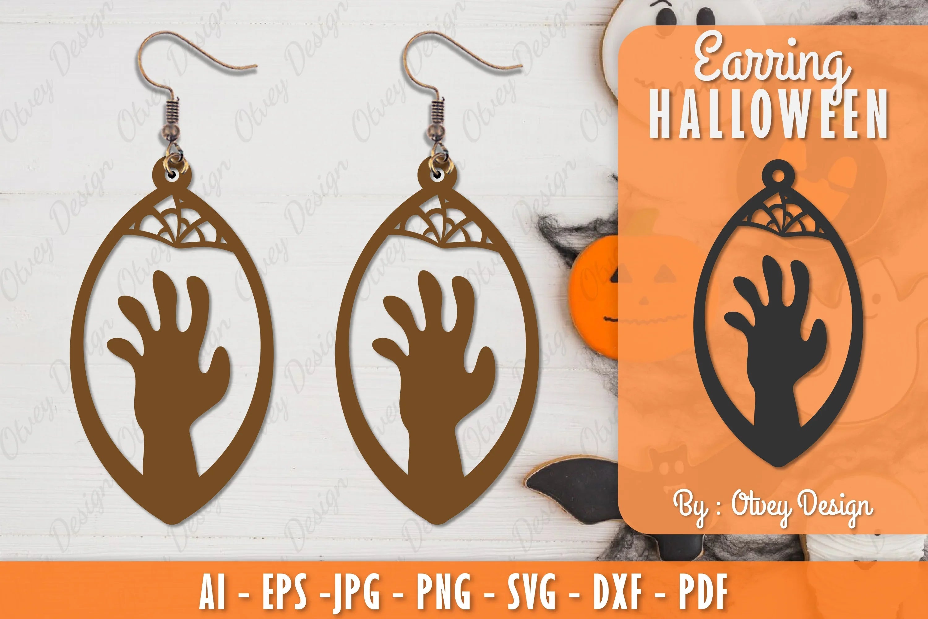 Earring Halloween Lasercut SVG Bundle 161 - CraftNest - Digital Crafting and Art