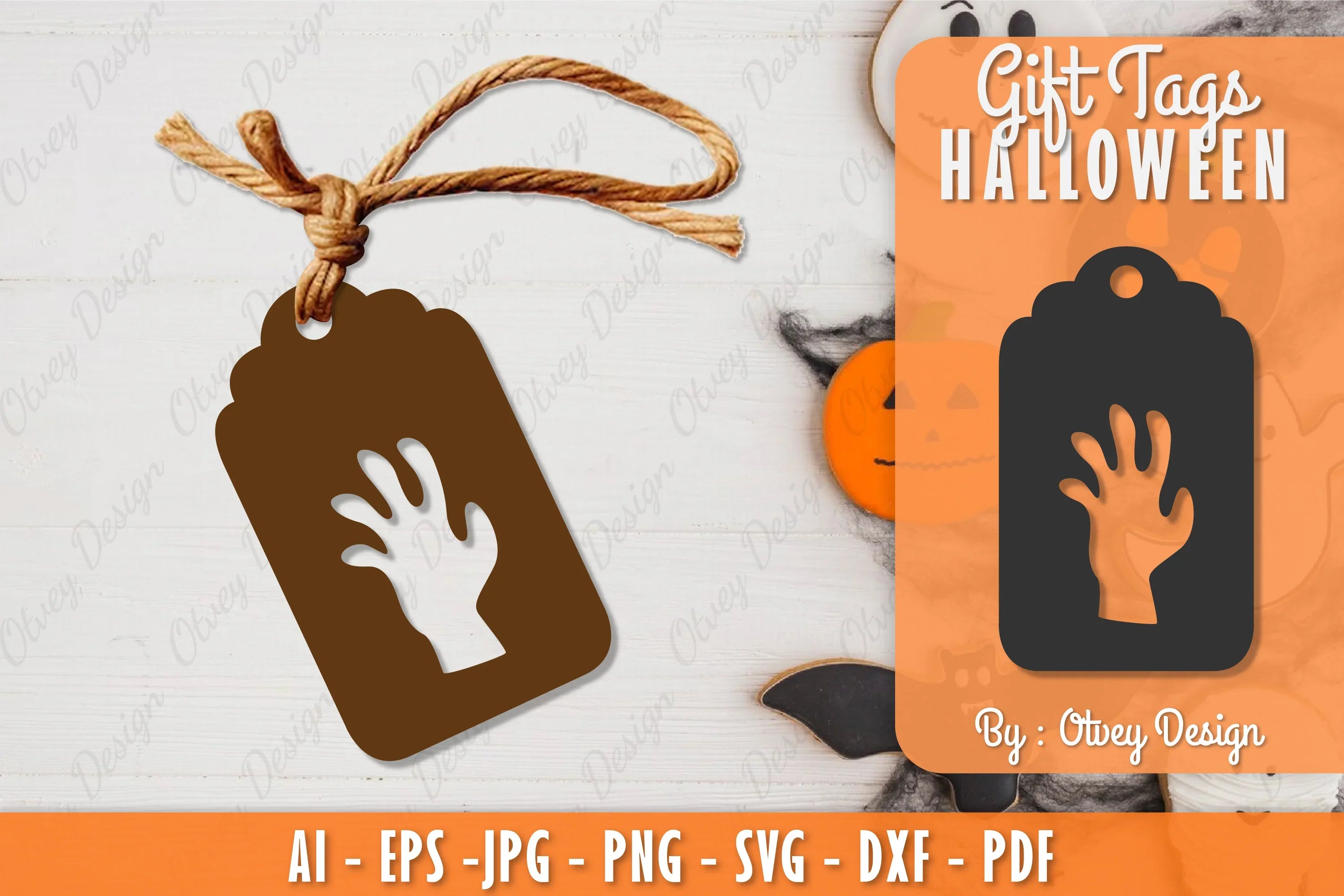 Halloween Gift Tags SVG Bundle 17 - CraftNest - Digital Crafting and Art