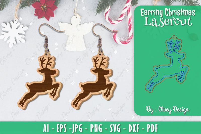 Christmas Earrings SVG Bundle - CraftNest - Digital Crafting and Art