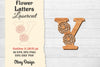 Flower Letters Laser Cut SVG Bundle