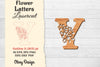 Flower Letters Laser Cut SVG Bundle