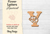 Flower Letters Laser Cut File SVG Bundle